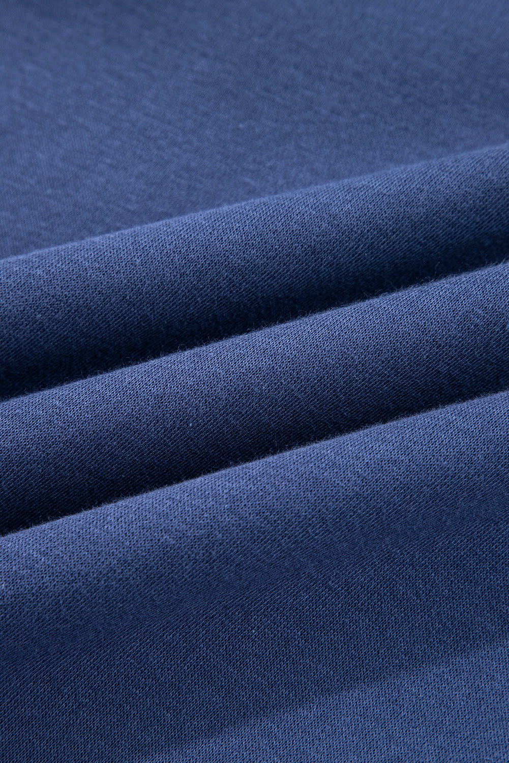 Dirty blue Fleece Lined Adjustable Drawstring Oversize Tunic Hoodie