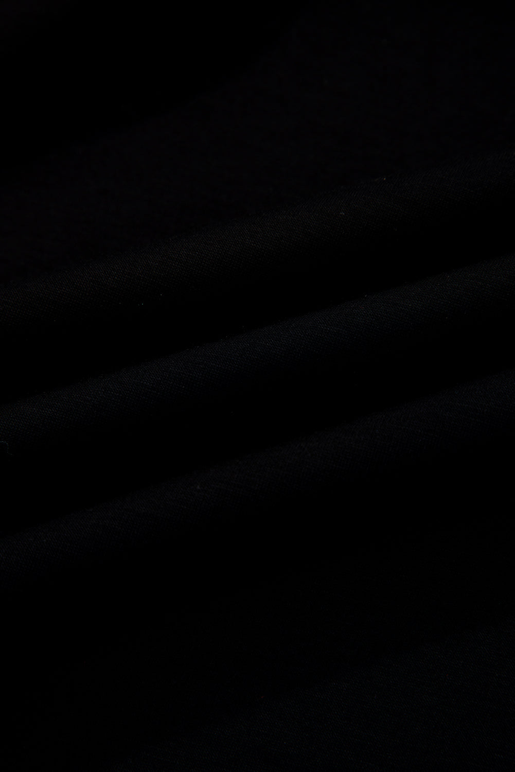 Black Solid Color Ruched Detail Long Sleeve Midi Dress