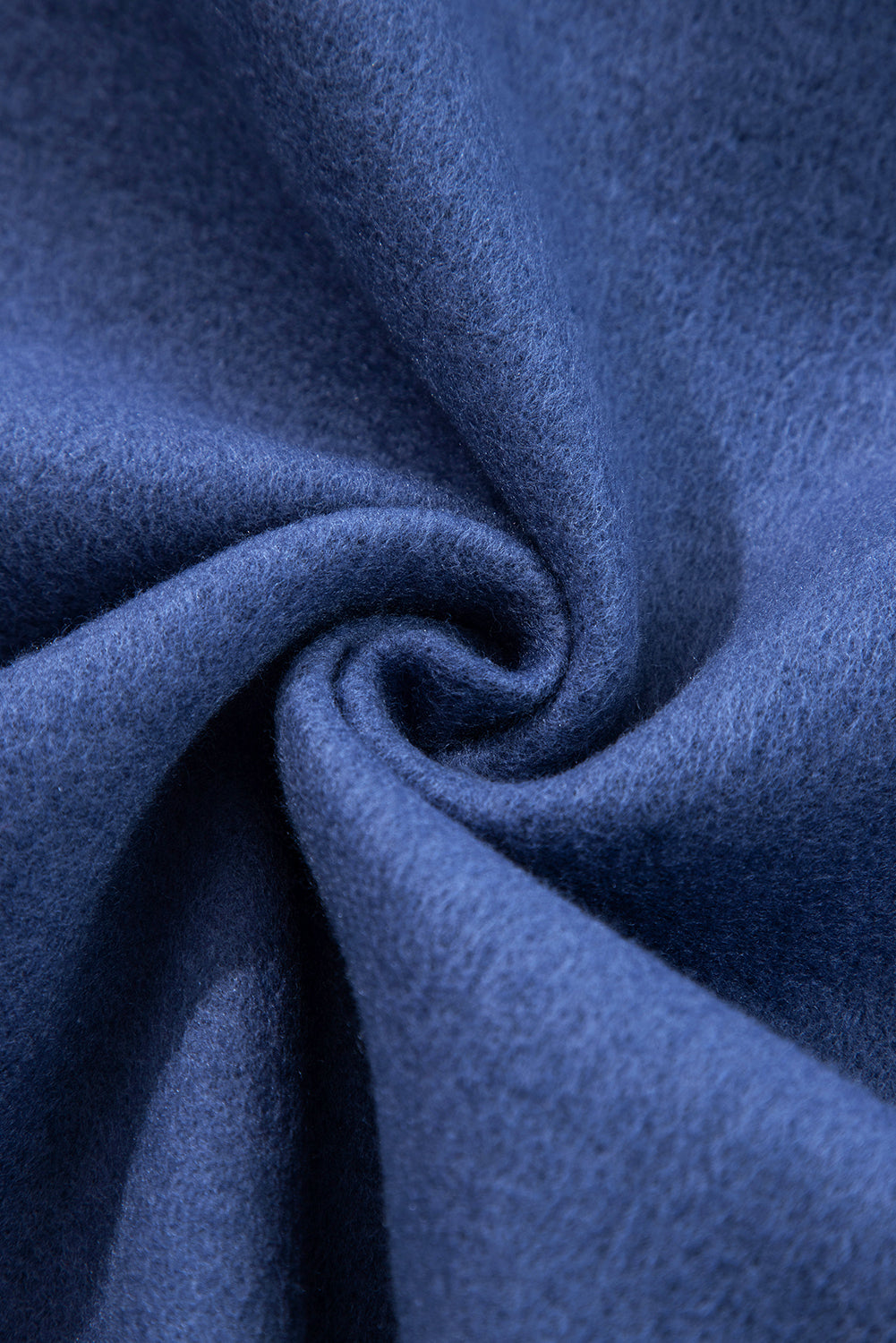 Dirty blue Fleece Lined Adjustable Drawstring Oversize Tunic Hoodie