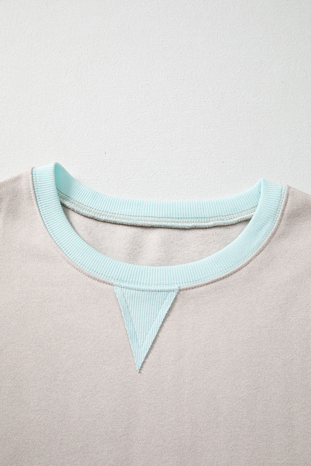 Delicacy Striped Colorblock Patchwork Drop Shoulder Sweatshirt