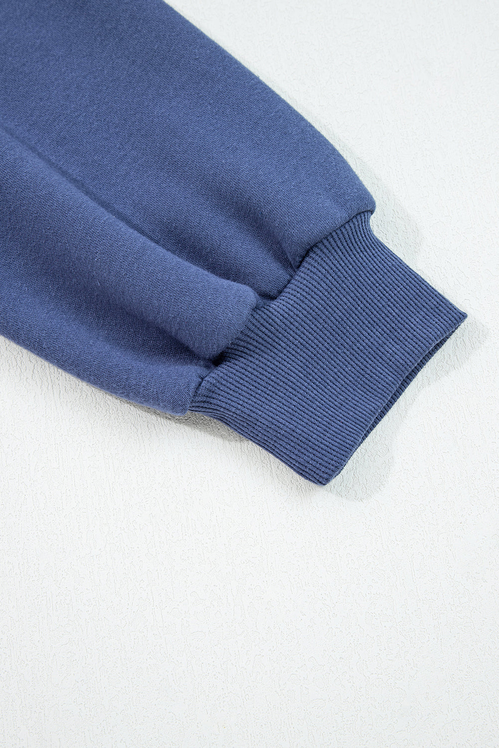 Dirty blue Fleece Lined Adjustable Drawstring Oversize Tunic Hoodie