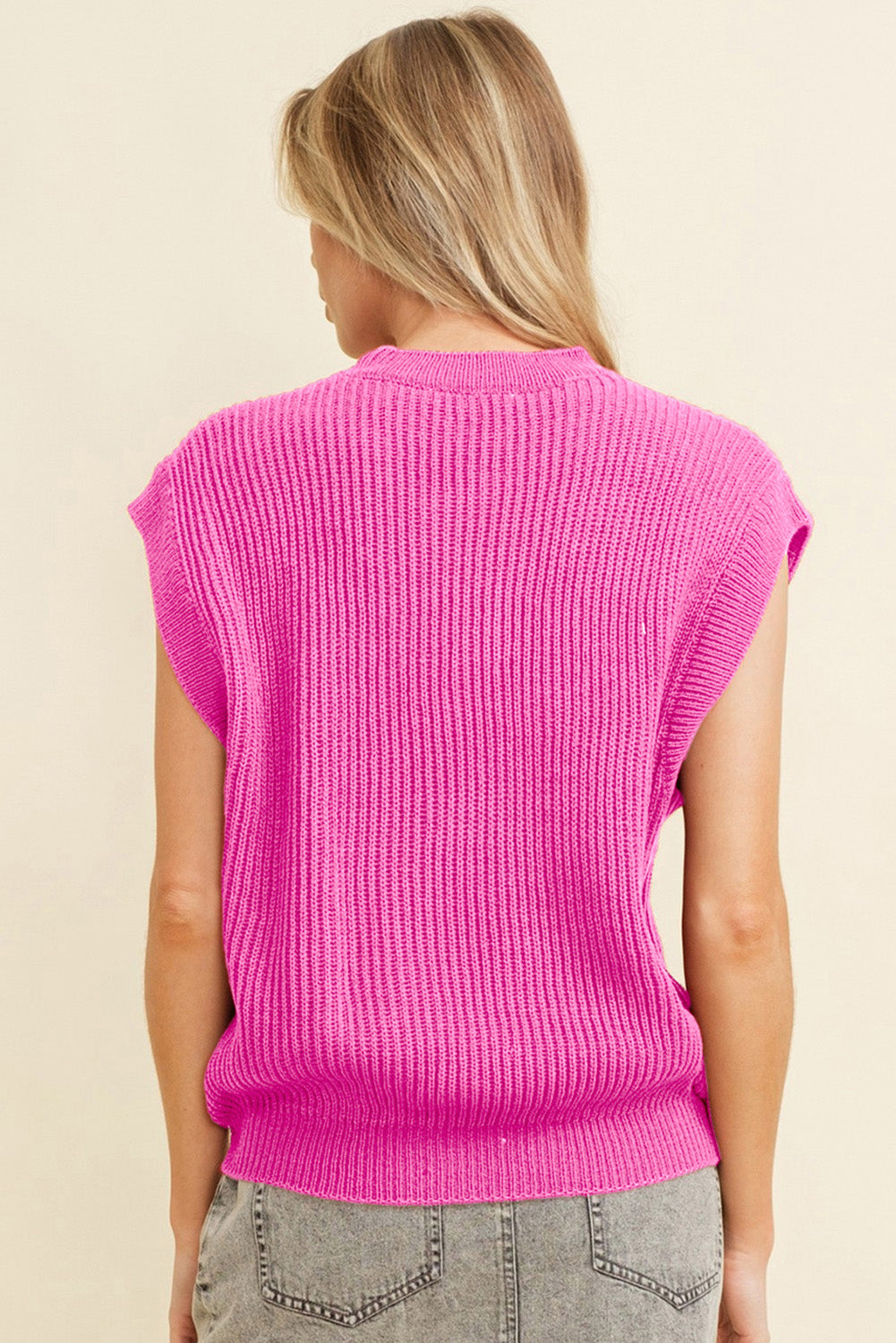 Sachet Pink Western Horse Embroidered Round Neck Sweater Tee