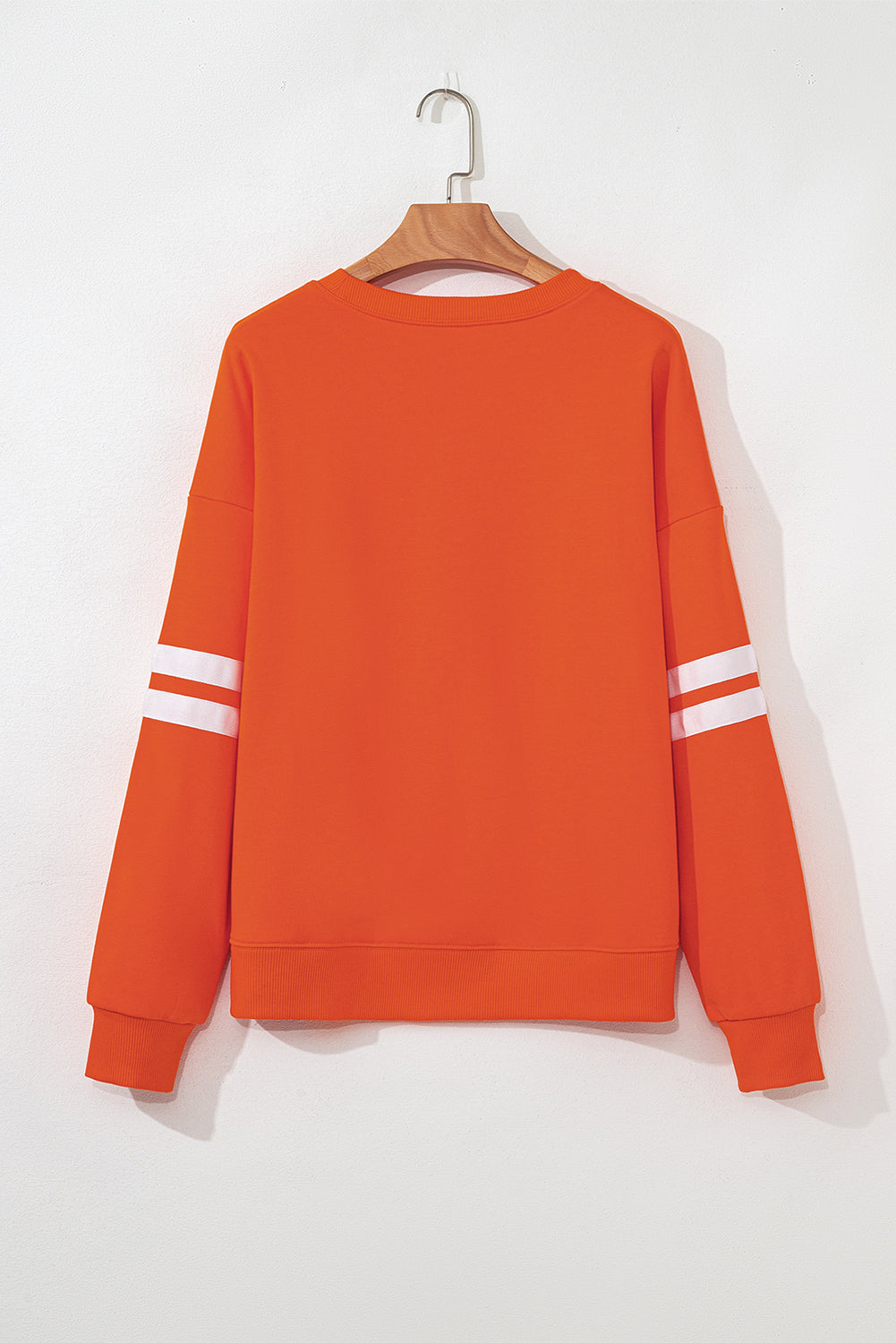 Evergreen Varsity Striped Detail Drop Shoulder Oversized Sweatshirt